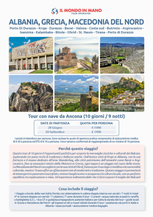 Tour Albania Grecia e Macedonia delNord