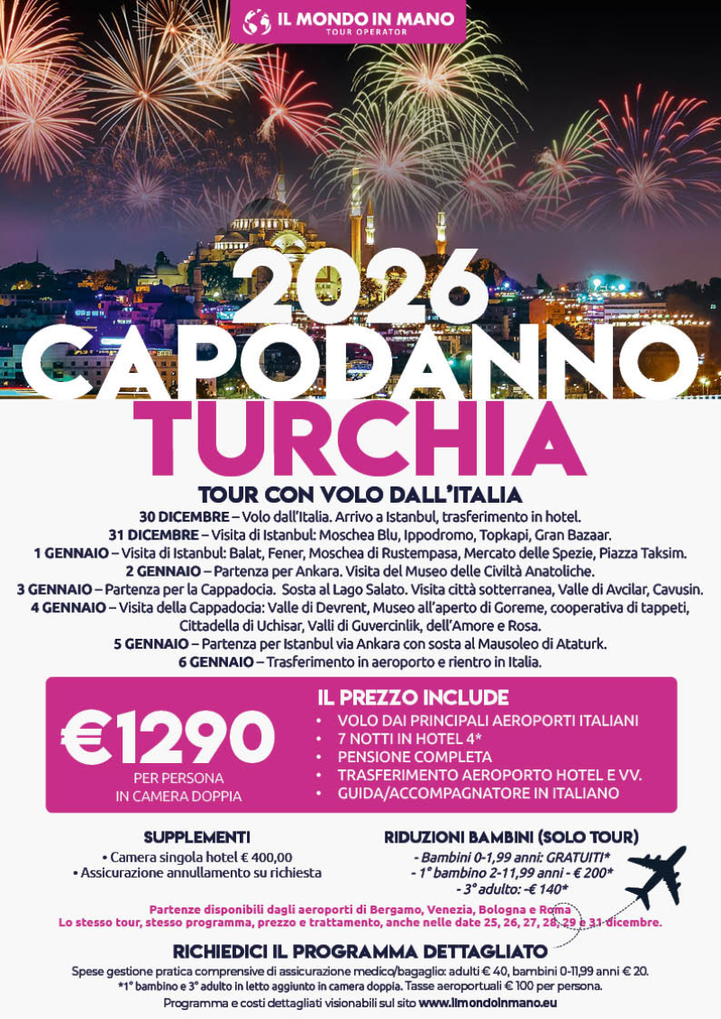 Capodanno in Turchia con volo