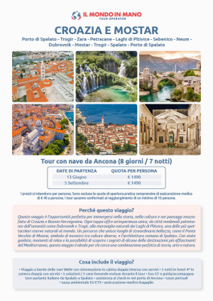 Tour Croazia Mostar